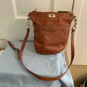 J Crew leather crossbody bag